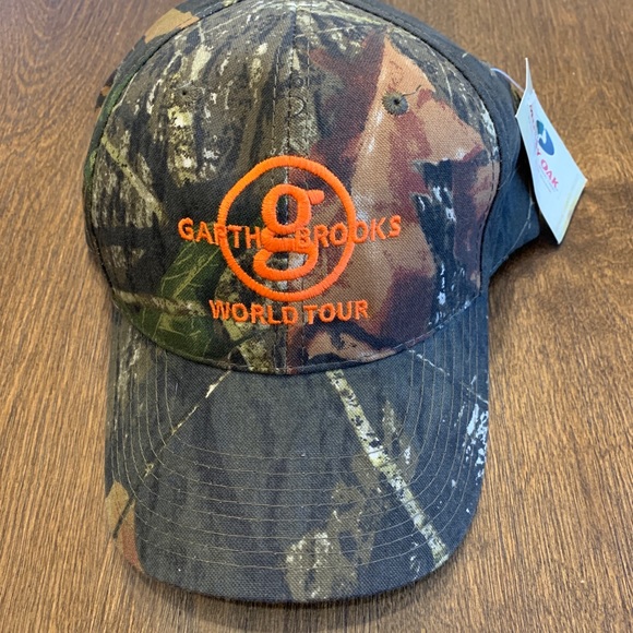 Mossy Oak Garth Brooks World Tour 2014 Camo Adjustable Hat Cap New With Tags - Picture 1 of 8